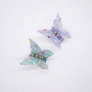 YIYI Pinces à <span class=keywords><strong>cheveux</strong></span> coréennes lisses en acétate, petites, jolies pinces à <span class=keywords><strong>cheveux</strong></span> papillon pour femmes, vente en gros personnalisée - Product Image 4