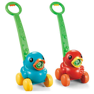 Cikoo Machine à bulles et souffleur de bulles en forme de dessin animé, jouet d'extérieur en plastique à pousser pour enfants de 2 à 13 ans - Product Image 1