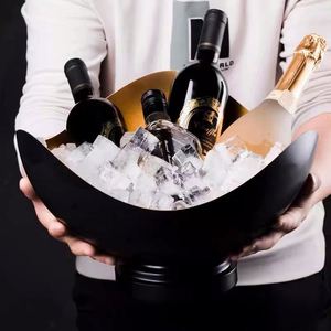 Seau à glace créatif en acier inoxydable 304 pour champagne, vin rouge, bière, salade de fruits, pour hôtel, bar, KTV, restaurant - Product Image 2