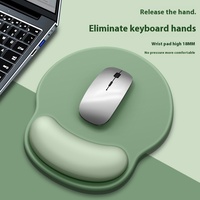 Tapis de souris en silicone dégradé de style simple avec repose-poignet Support de poignet d'ordinateur de style dessin animé pour une utilisation au bureau