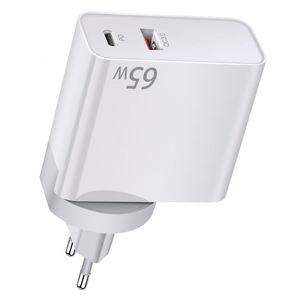 GaN Tech 65W Dual Port Fast Charger (1USB-A + 1 PD) Fast Wall Charger with PD & QC3.0 for Mobile Phone Laptop Tablet - Product Image 5