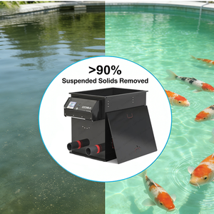 Filtro de Tambor Rotatorio de 10m³/h, Duradero y de Bajo Mantenimiento, para Estanques de Peces Residenciales y de Jardín - Product Image 1