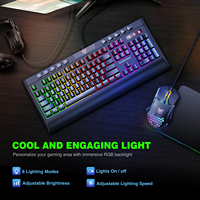 Onikuma G21 + Cw902 RGB rétro-éclairé 104 touches PC clavier souris Gamer Combo jeu clavier et souris Kit ensemble avec souris