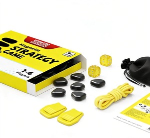 Jeu d'échecs magnétique avec 20 pierres et cordon réglable amélioré, 2 dés et pochette de voyage, outil interactif familial pour enfants et adultes - Product Image 3