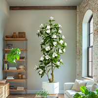 Vente en gros Chine Nouveau design Arbre de magnolia artificiel en plastique à toucher réel, style branche de soie, pour intérieur et extérieur, décoration paysagère, anniversaire