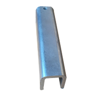 Support de poteau perforé en acier inoxydable toutes tailles, rail en acier profilé en C sur mesure, découpe, pliage, fabrication OEM