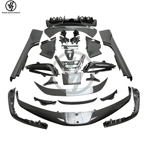 Nouvelles pièces automobiles de style OEM en fibre de carbone sèche, finition brillante, tissage sergé, pour kit de pare-chocs SF90, lèvre avant, aileron arrière, diffuseur arrière - Product Image 1