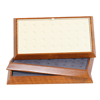 Plateaux de présentation pour diamants, plateaux pour exposition, en bois de pierres précieuses, accessoires de luxe, durables, 1 pièce