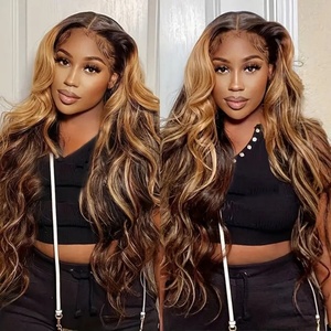 Peluca <span class=keywords><strong>de</strong></span> encaje frontal HD viral multicolor con ondas grandes y voluminosas, <span class=keywords><strong>de</strong></span> pelo sintético resistente al calor para mujeres europeas y americanas, ideal para uso diario y fiestas. - Product Image 1