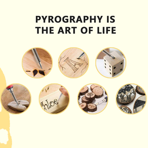 110V 240V 40 Wát tốt nhất đốt gỗ công cụ thiết lập chuyên nghiệp pyrography 1500 ° F gỗ đốt bút trạm Kit với sự giúp đỡ tay - Product Image 6