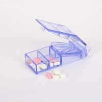 Outil de coupe de style agrafeuse compact et pratique Matériau PS pour étuis de rangement de pilules avec étui de rangement en plastique
