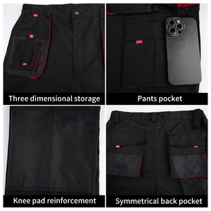 Pantaloni da lavoro per escursioni all'aperto Multi tasche in poliestere abbigliamento da lavoro resistente all'usura pantaloni da lavoro con Logo Cargo - Product Image 4