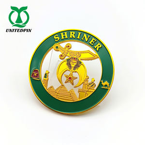 Masónico auto rejilla 3M pegamento metal pegatinas emblema insignias logotipo personalizado masón aluminio 3D coche emblema - Product Image 5