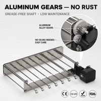 Support de rôtissoire à kebab en gros, 7 brochettes, moteur électrique, rotation automatique, barbecue extérieur, personnalisable OEM