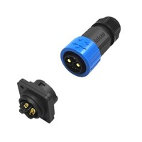 Connecteur circulaire autobloquant M23 8 broches (2+1+5) IP67 en alliage de zinc à verrouillage par poussée pour l'automatisation des robots industriels