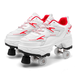 <span class=keywords><strong>Scarpe</strong></span> <span class=keywords><strong>con</strong></span> rotelle per bambini, sneakers <span class=keywords><strong>con</strong></span> ruote trasformabili in <span class=keywords><strong>pattini</strong></span>, regalo di Natale e compleanno per bambini - Product Image 4