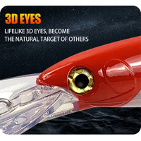 Leurre Minnow coulant en ABS, flottant, pour pêche en eau profonde, pour Marlin, Poisson-chat, Brochet, Carpe, Bar, Saumon, eau douce et eau salée, appât nageur
