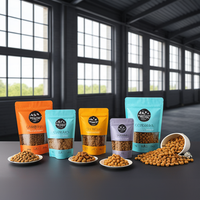 Sachet refermable personnalisé de qualité alimentaire pour salades, chewing-gums, chips et aliments pour animaux de compagnie