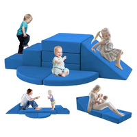 Sofá Modular de Juego para Niños, Sillón de Espuma para Niños Pequeños, Sofás de Peluche Convertibles para Bebés, Juego de Sofás Plegables y Comprimidos