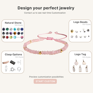 2026 Trendy Beaded <b>Bracelets</b> Crystal Natural Gemstone Women's Jewelry for Mother's Day Anniversary Adjustable Heart-Cut Multi - Product Image 4
