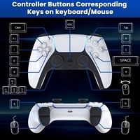Kit adaptateur convertisseur clavier souris pour console PS5, accessoire de jeu Plug and Play avec ensemble d'accessoires complet