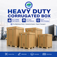 Caja de Cartón Corrugado de Alta Resistencia, Ecológica y Personalizable, de 5/7 Capas, para Logística de Comercio Electrónico Transfronterizo