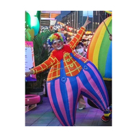 Costume de clown gonflable en vente chaude 2026, costume de clown gras gonflable pour accessoire de cirque