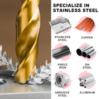 SONGQI Premium Lot de 25 forets hélicoïdaux en cobalt-Acier rapide M35 pour acier inoxydable, acier allié, bois dur et plastique