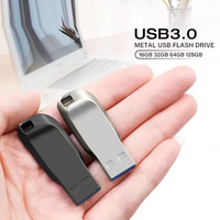 Metal USB 2.0 Flash Drive 4GB-2TB Logo kustom harga rendah penyimpanan Data kecepatan tinggi
