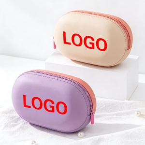 Nueva Bolsa de Maquillaje de Silicona Personalizada con Logotipo, Bolsa de Cosméticos de Viaje, Bolsa para Accesorios, Bolsa de Maquillaje, Organizador de Maquillaje Bonito - Product Image 6