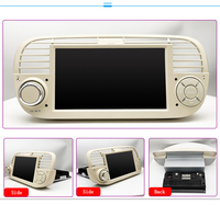 Radio de Coche Android de 7 Pulgadas para FIAT 500 Abarth (2007-2015) - GPS, Android Auto Inalámbrico, Pantalla Táctil Estéreo, WiFi Integrado, Audio de Alta Resolución