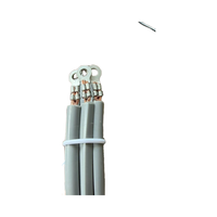 Câble de sèche-linge 3 fils 30 ampères NEMA 10-30P Conducteur en cuivre Isolation en PVC SRDT 10AWG/3 avec connecteurs à œillets Câble gris