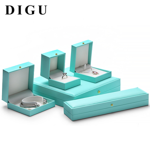 DIGU Da Sang Trọng Kim Loại <span class=keywords><strong>Clasp</strong></span> Trang Sức Set <span class=keywords><strong>Box</strong></span> Nhẫn Earring Lưu Trữ Hộp Vòng Cổ Ngọc Trai Đồ Trang Sức Hộp Quà Tặng - Product Image 2