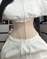 Entrenador de cintura con cierre invisible, moldeador de cuerpo, cintura, 15 huesos, cremallera, ejercicio físico, Yoga, moldeador de abdomen, cinturón de cintura