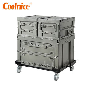 Big size Foldable Storage Containers Organizing Stackable Storage Box Plastic Storage Bins with Lids
