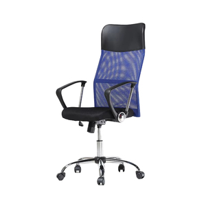 Chaise de bureau modèle Manager Privé avec coussin en mousse haute densité, fonction bascule à vérin chromé - Product Image 4