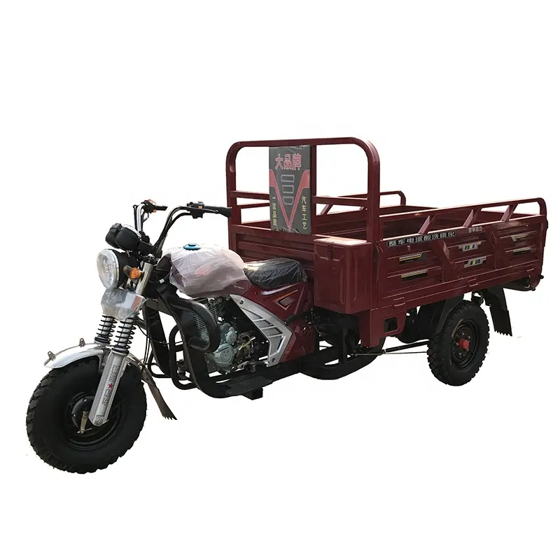 Gasoline Strong Body Big Wheel Motorcycle Three Wheel Farm tricycle Cargo Loading Motor Tricycle