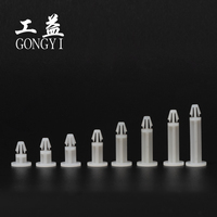 Entretoise de précision en nylon pour circuit imprimé, base large 6 mm, à insertion simple, trou de 4,8 mm, ancre de carte de circuit imprimé, PA66 UL94 8 mm