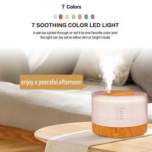 500ml Mini Hot Bán siêu âm hương liệu tinh dầu hương thơm khuếch tán với LED được xây dựng trong loa thông minh khuếch tán - Product Image 5