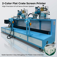 Nueva Máquina de Serigrafía Semiautomática Multicolor Económica con Sistema de Curado UV para Cajas de Cerveza de Plástico