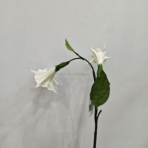 Flor Artificial de Tallo Único con 2 Cabezas, Datura <span class=keywords><strong>Stramonium</strong></span>, 60CM, Blanca, para Decoración de Tiendas, Hogares y Ventanas - Product Image 6