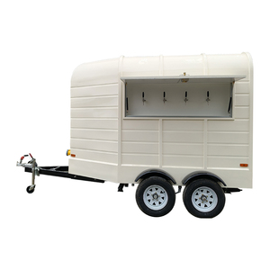 Remolque de venta al aire libre Vintage Horse Box Beer bar Bebidas <span class=keywords><strong>Tienda</strong></span> de bebidas con ruedas Food Truck - Product Image 1