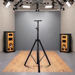 Gran oferta, trípode de Metal ajustable, soporte de <span class=keywords><strong>TV</strong></span>, soporte de sonido de escenario ajustable en altura y soporte de vídeo - Product Image 1