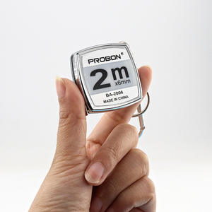 Cinta métrica Probon Mini de 2 m x 6 mm, de acero inoxidable, con cuchilla manual y llavero, fabricada en China BA-2006 - Product Image 5