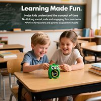 Minuteur visuel en plastique le plus vendu, en forme de hibou, 99 minutes, gestion du temps, compte à rebours, compte à rebours progressif, minuteur visuel numérique pour enfants
