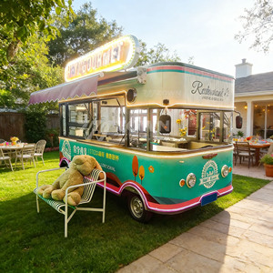 2026 New Design Mobile Food Truck Concession <b>Trailer</b> Ice Cream Hot Dog Cart for Business - Product Image 1