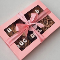 Conception personnalisée Boîte en papier de sécurité alimentaire Boîte d'emballage pour biscuits et desserts avec fenêtre