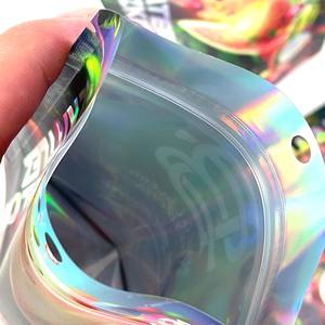 कस्टम मुद्रित 3.5g mylar बैग एल्यूमीनियम पन्नी भोजन कैंडी तंबाकू पैकेजिंग बैग होलोग्राफिक बाल गंध सबूत बैग - Product Image 5