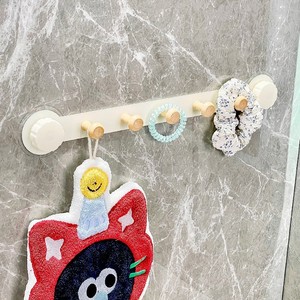 Adhesive <b>Hooks</b> With Three Or More <b>Hooks</b> Carbon Steel Wall Mounted Traceless Hanging For <b>Kitchen</b> Bathroom Bedroom Entryway Door - Product Image 2