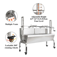 Barbecue de camping rotatif électrique Offre Spéciale personnalisé en acier inoxydable pour l'extérieur du camping Barbecue au charbon de bois à vendre